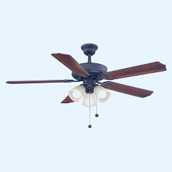 Brookhurst 52 in. LED Indoor Oil Rubbed Bronze Ceiling Fan with Light Kit  YG268-ORB - The Home Depot